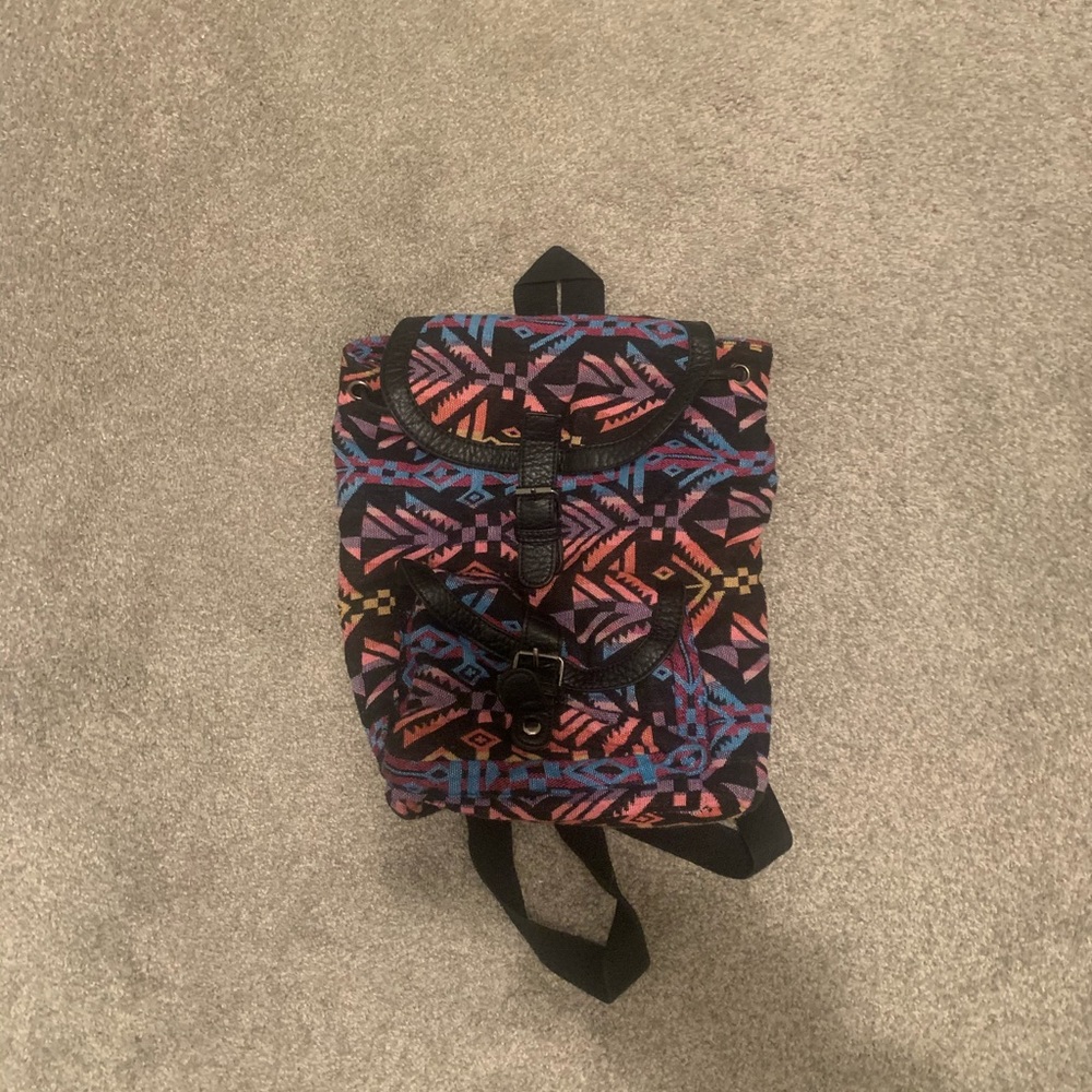 Small Colourful Aztec backpack - Picture 2 of 5